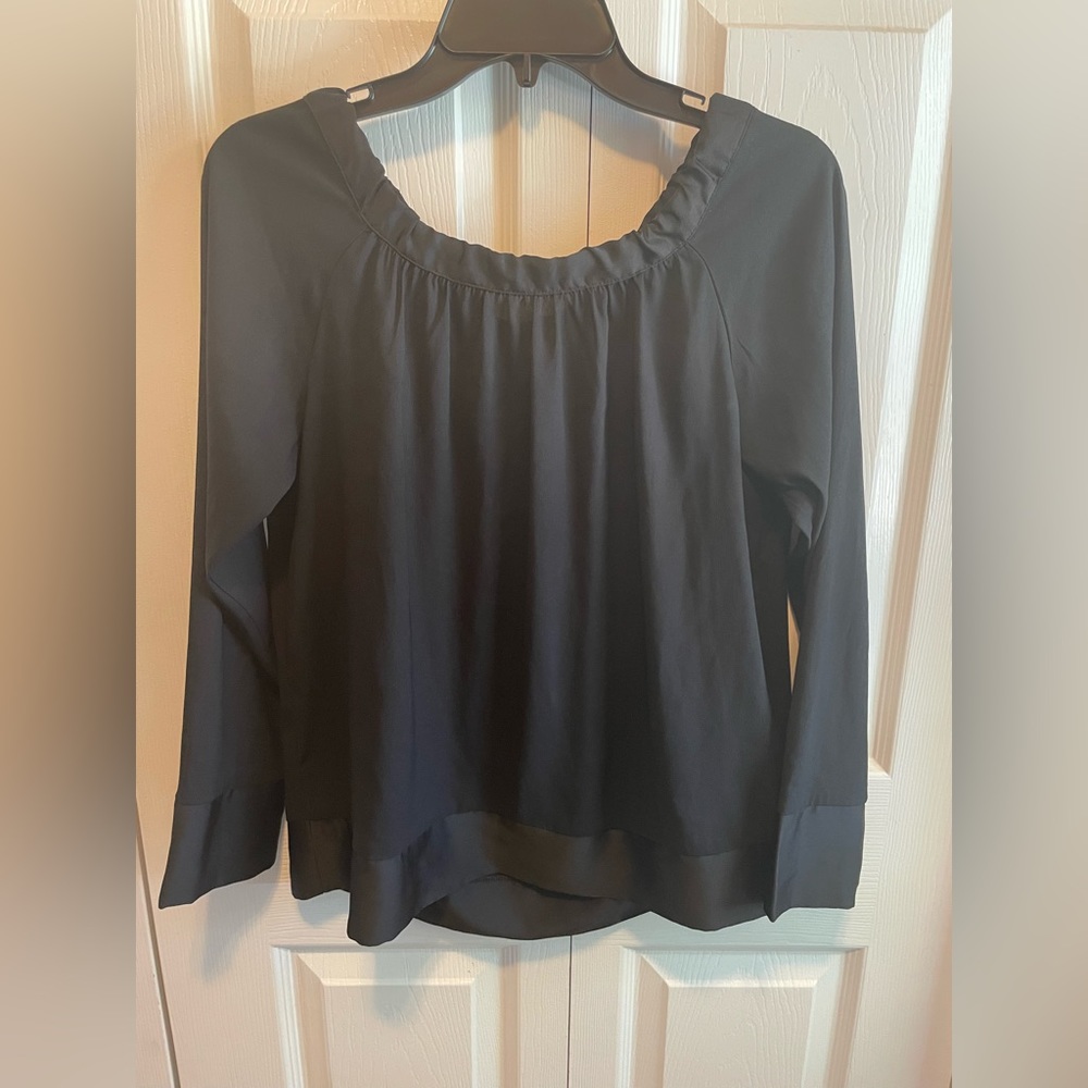 41 Hawthorn  Tie Back Top size Large L Sheer Lined Blouse